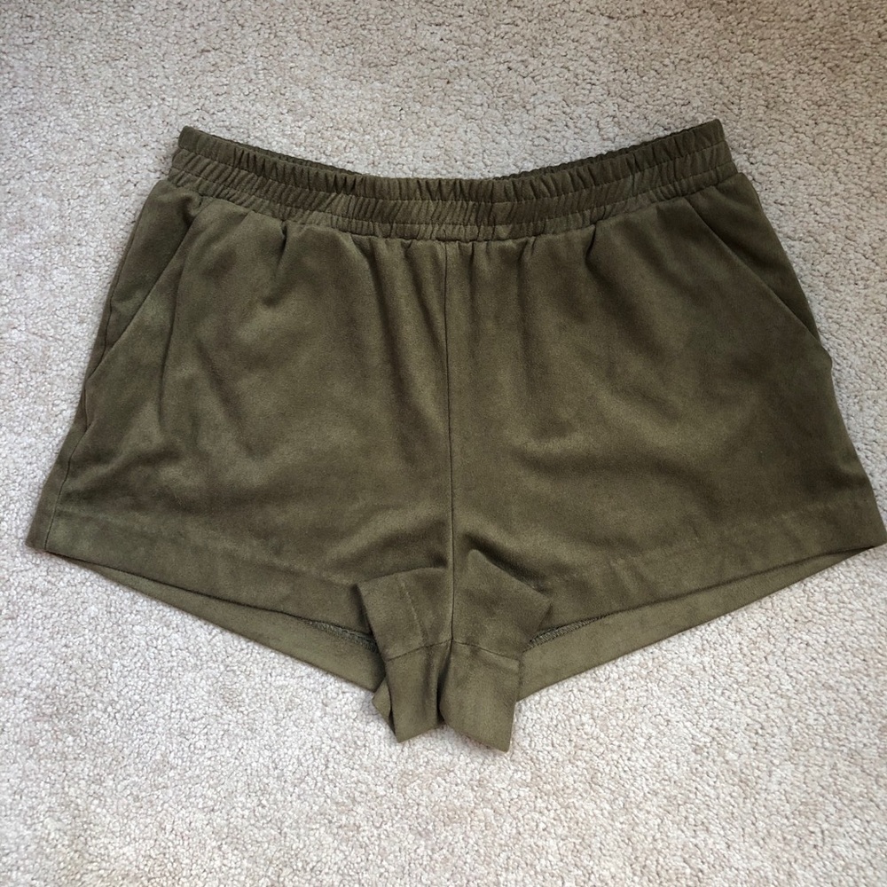Forever 21 | Olive Green Suede Shorts